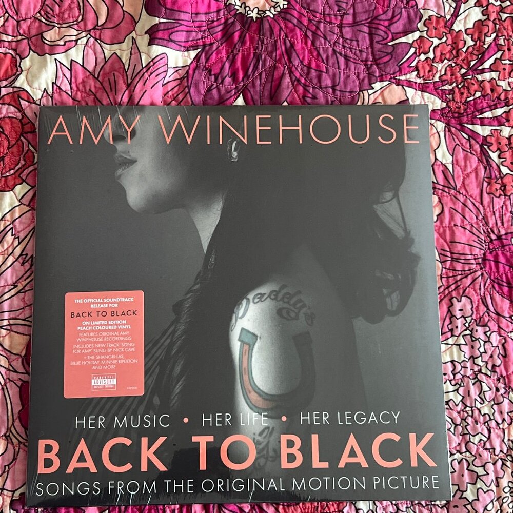 Limited Edition Amy Winehouse feature film Back to Black vinyl LP and poster